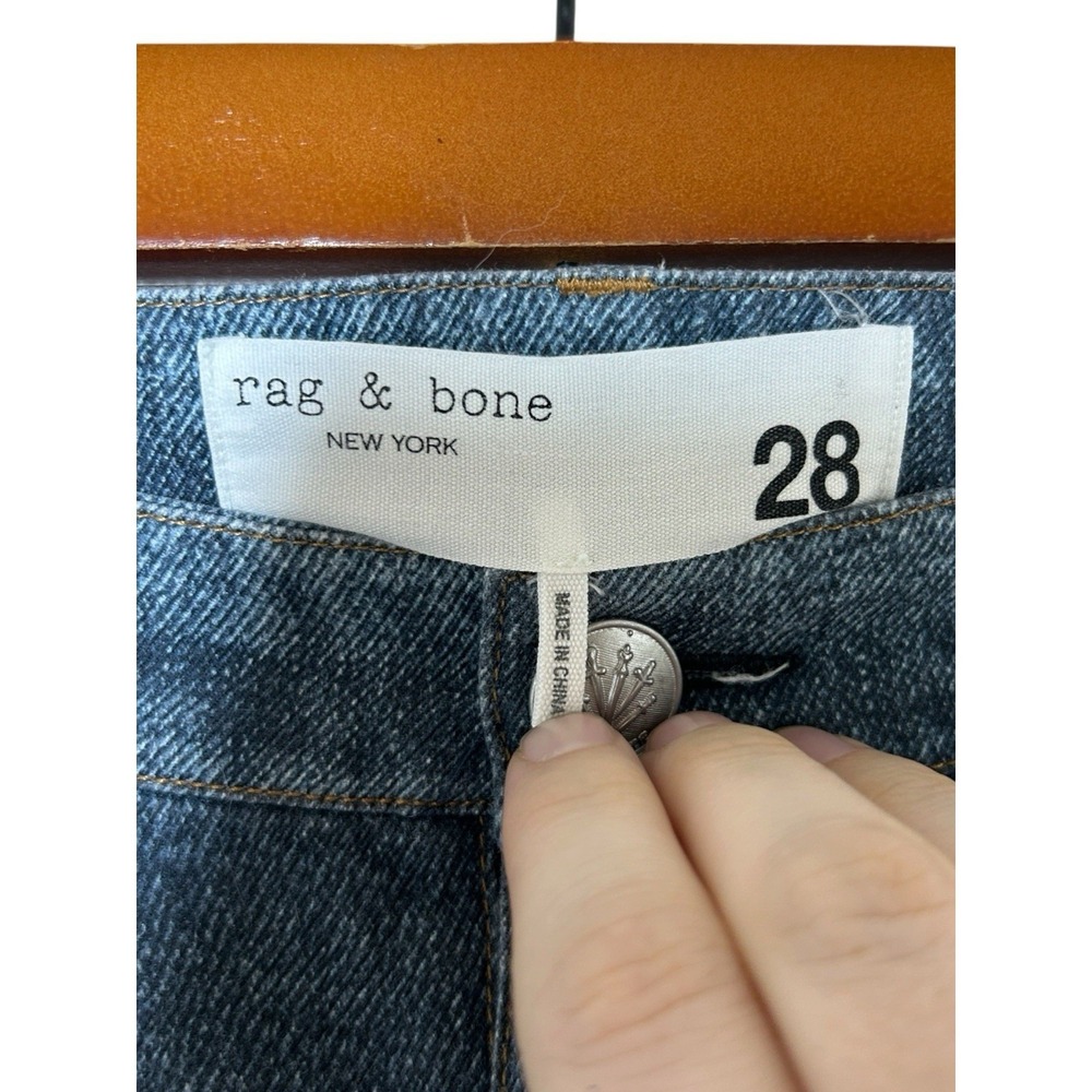 rag & bone Miramar Sofie Sz 28 Wide Leg Viral Photo Print French Terry Jeans - Picture 5 of 8